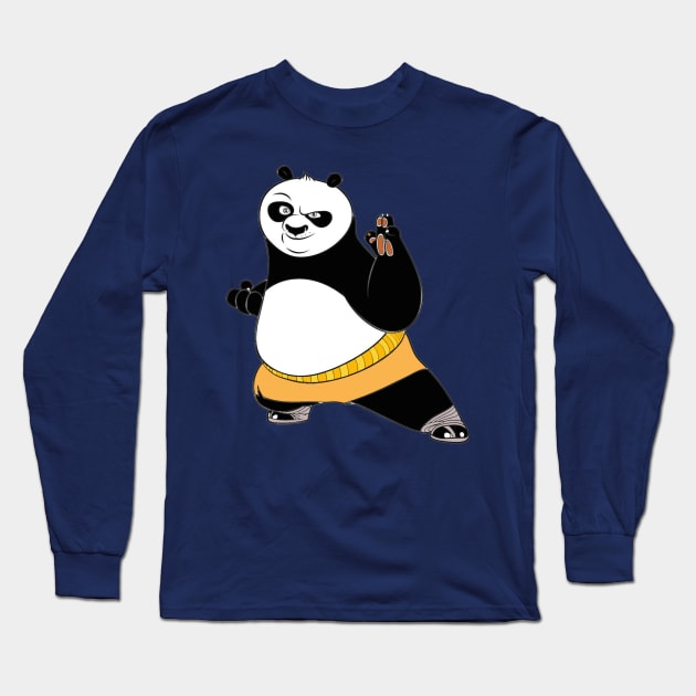 FUNNY PANDA Long Sleeve T-Shirt by HEART64